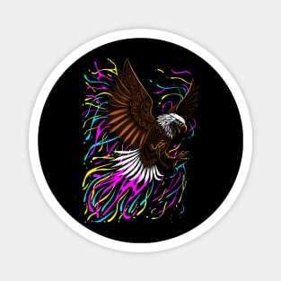 Tribal eagle splashing Magnet